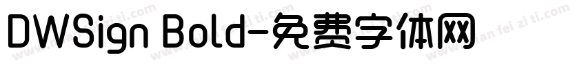 DWSign Bold字体转换